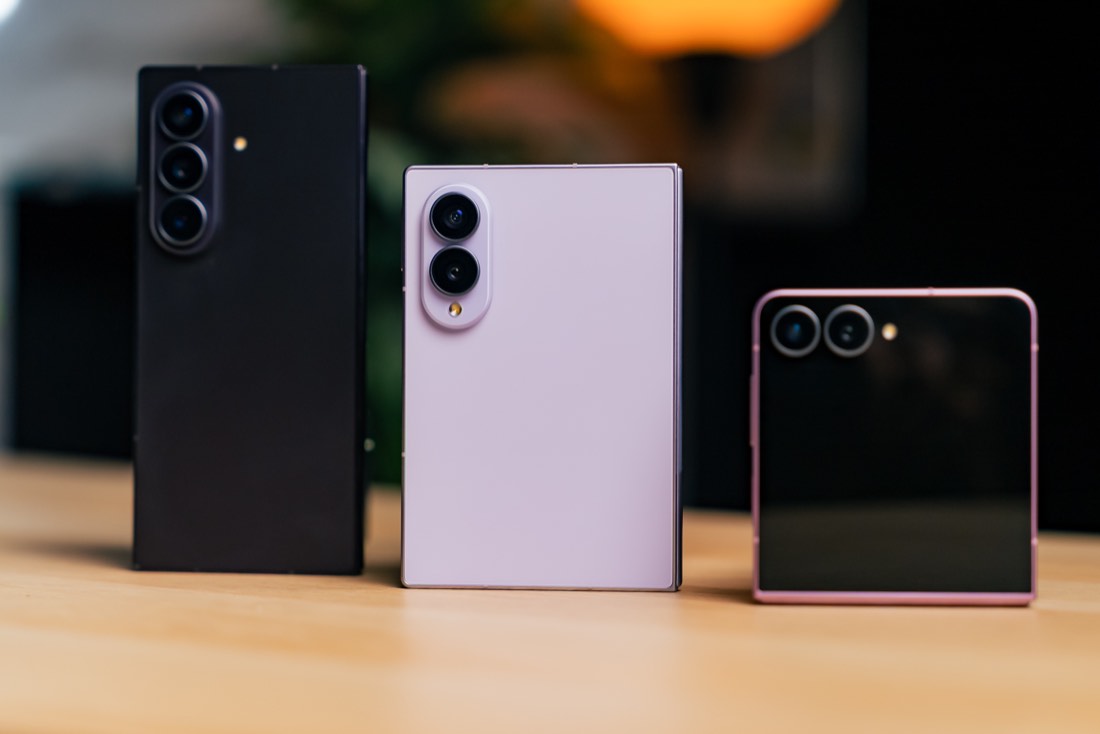 Our own product photography of the Samsung Galaxy Z series