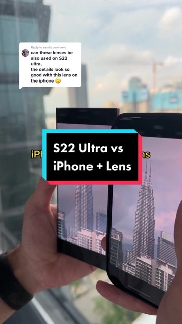 Samsung versus iPhone zoom comparison